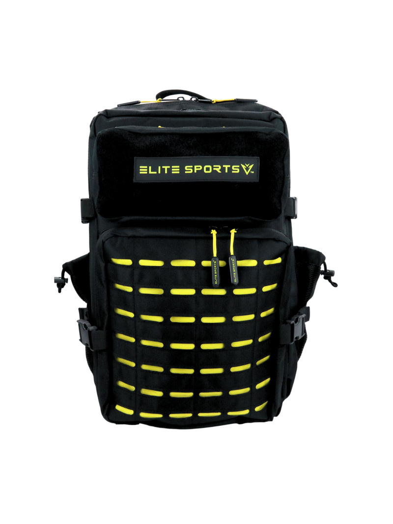 LARGE BLACK & YELLOW GYM BACKPACK