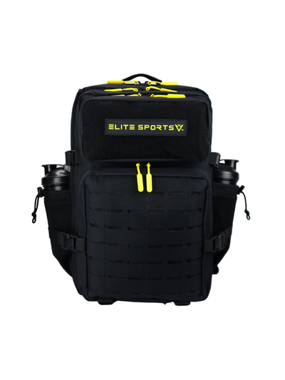 LARGE  GYM BACKPACK BLACK & YELLOW