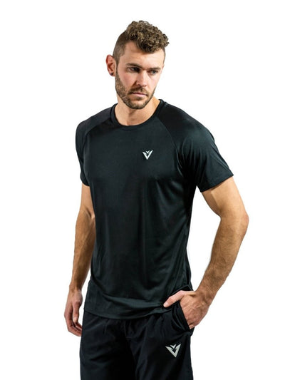 Amplify Muscle Fit T-shirt | Black - Elite Wear