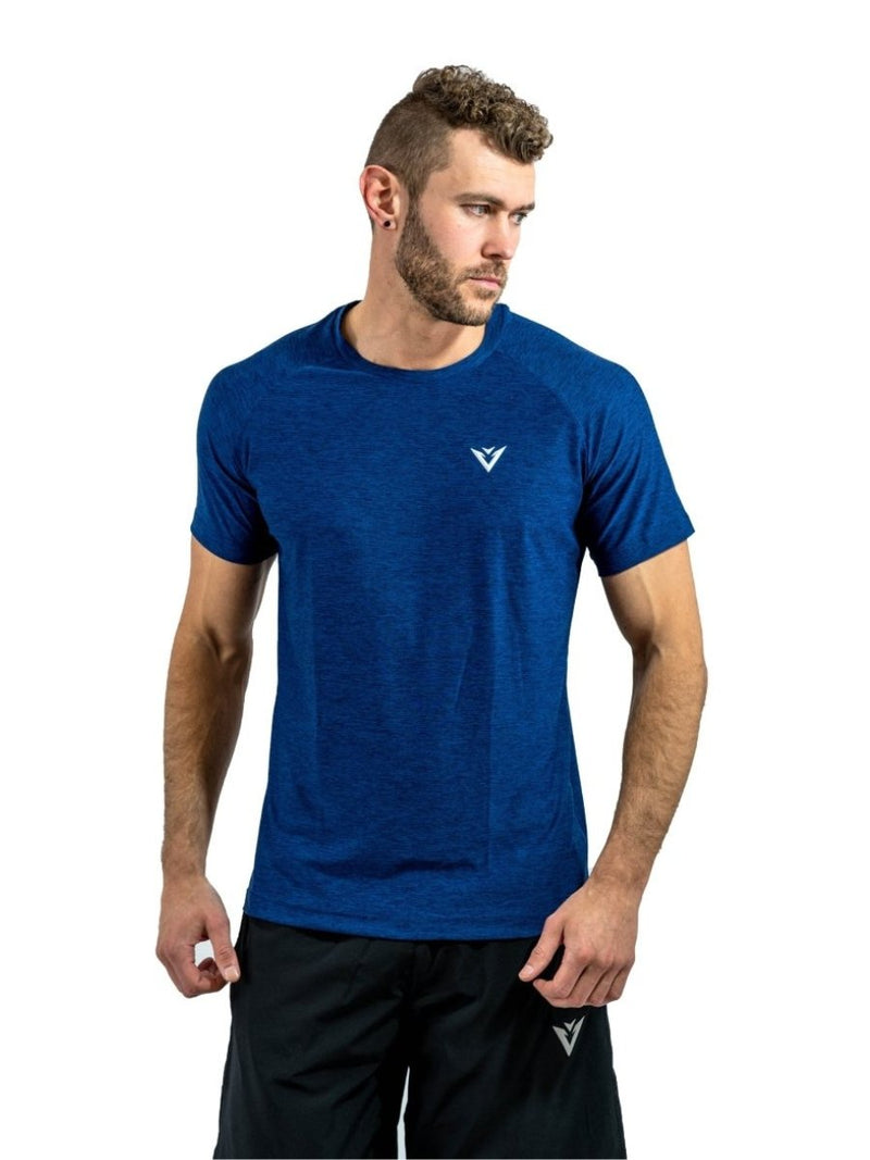 Amplify Muscle Fit T-shirt | Blue - Elite Wear