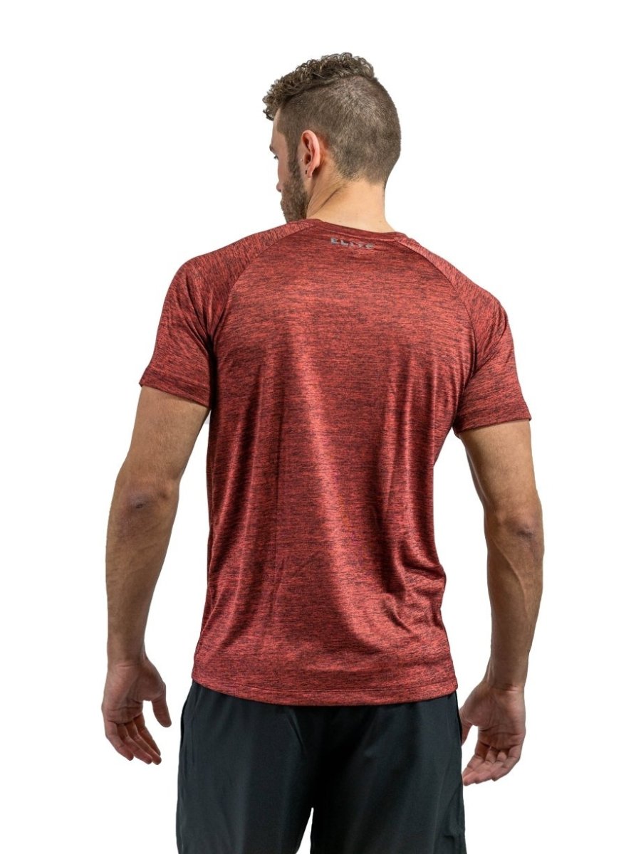 Amplify Muscle Fit T-shirt | Lava Red - Elite Wear