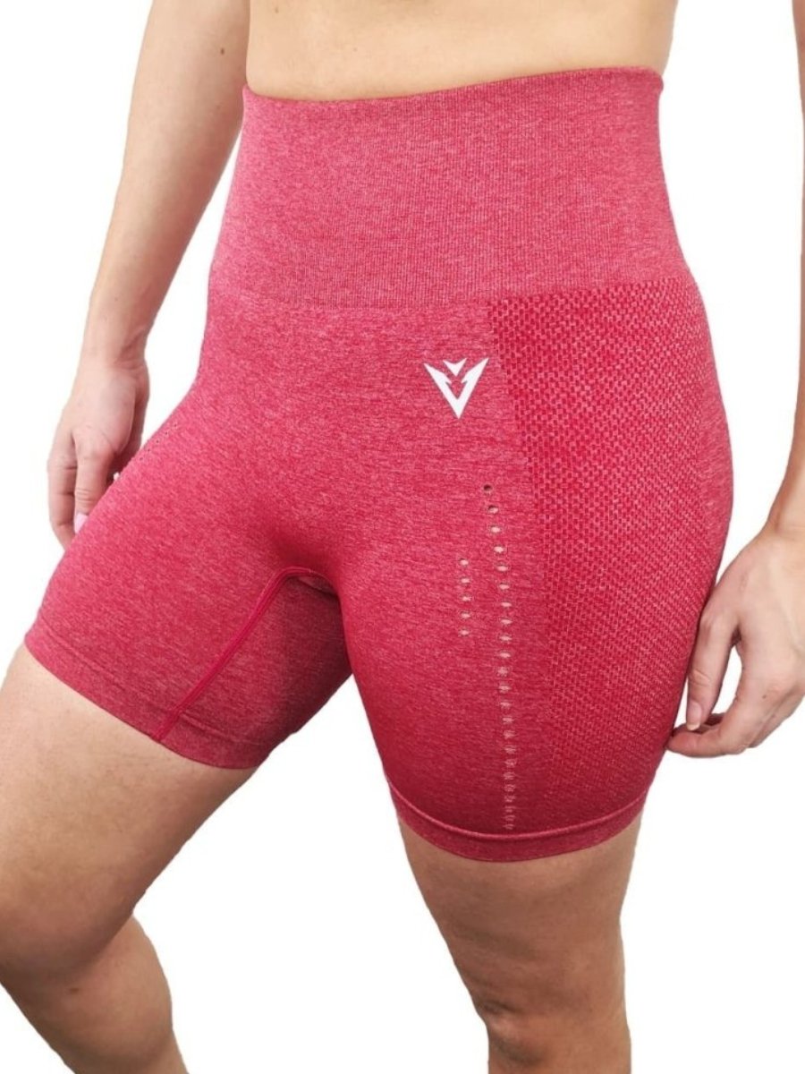 Evolve Shorts | Seamless | Berry Red - Elite Wear