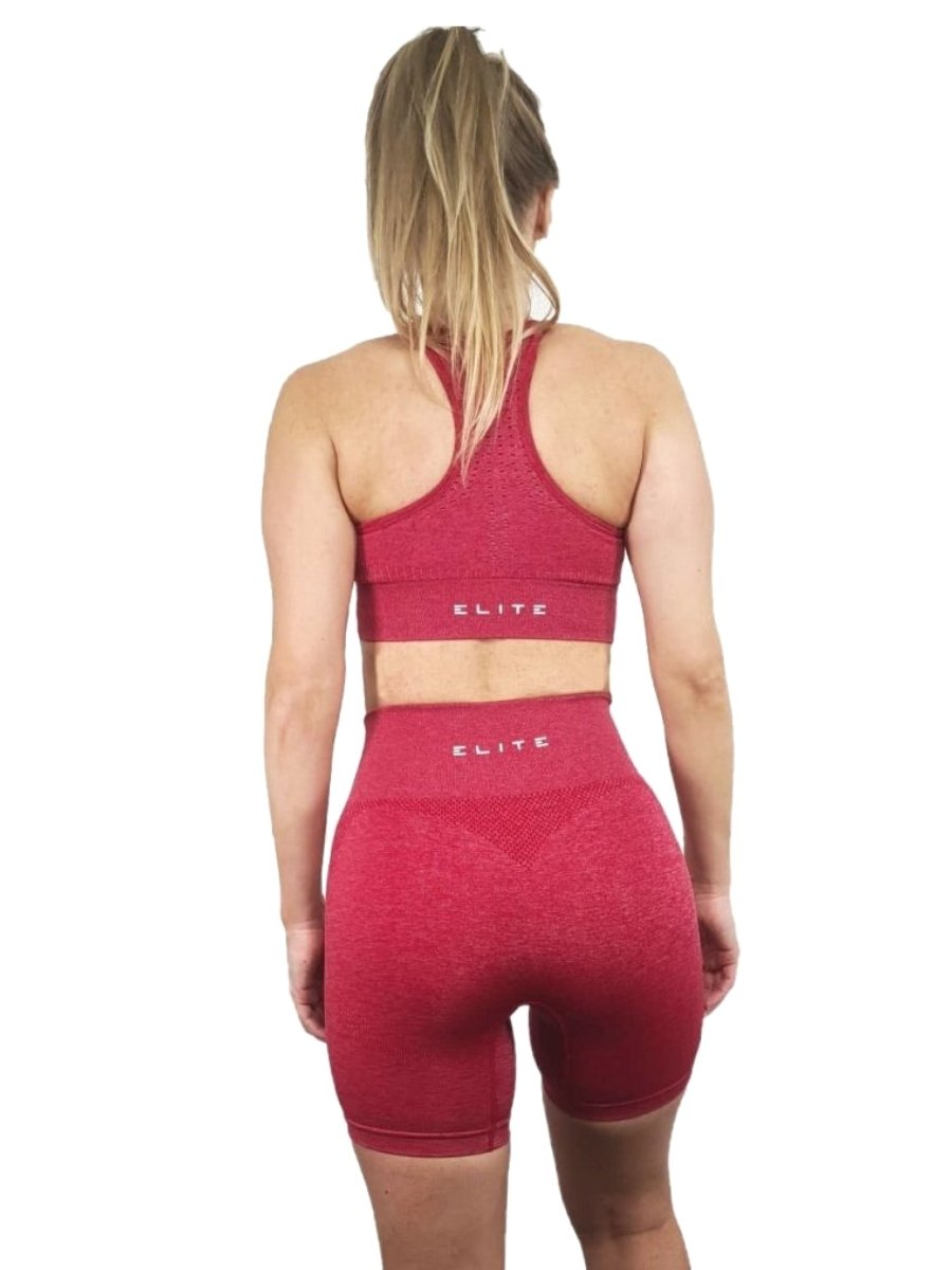 Evolve Shorts | Seamless | Berry Red - Elite Wear