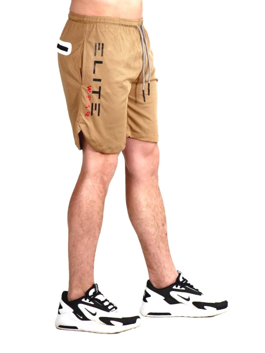 Flex Compression Shorts Khaki - Elite Wear