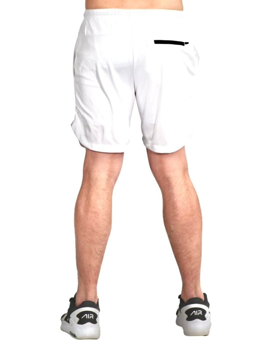 Flex Compression Shorts White - Elite Wear