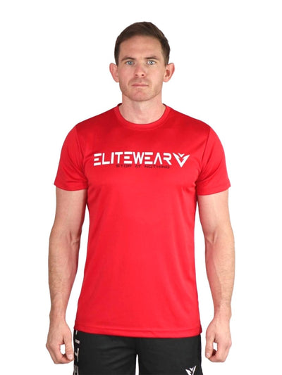 Flex | Mens Gym T-shirt | Red - Elite Wear