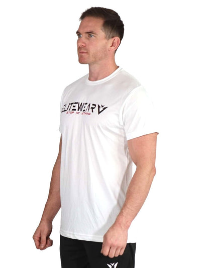 Flex | Mens Gym T-Shirt | White - Elite Wear