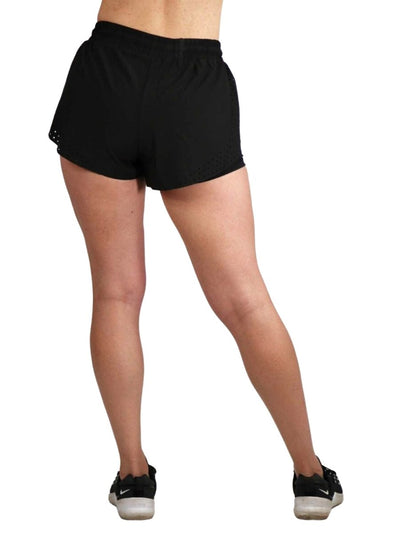 Luna 2-In1 Black Running Shorts - Elite Wear
