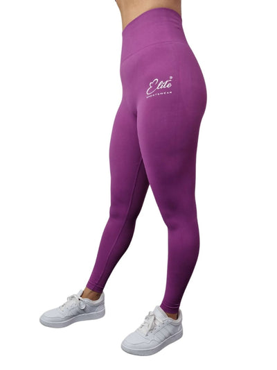 Vibe Scrunch Bum Leggings - Dark Purple - Elite Wear