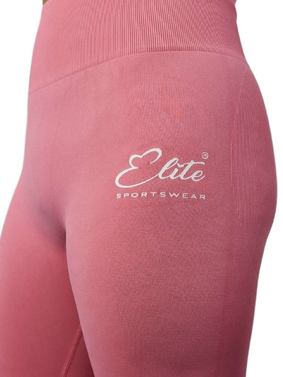 Vibe Scrunch Bum Leggings - Pink - Elite Wear
