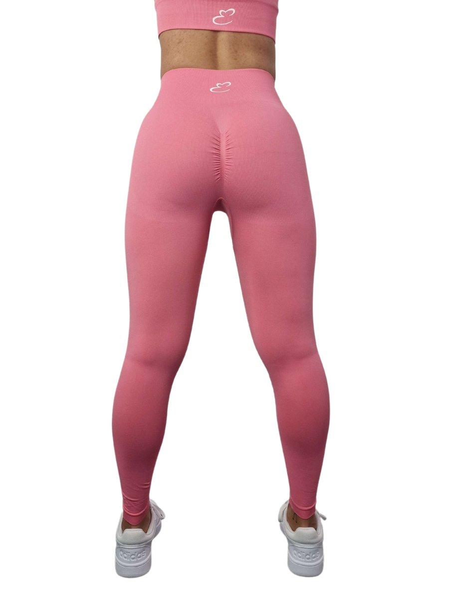 Pink Scrunch Bum Seamless Leggings For Women – Elite