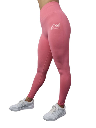 Vibe Scrunch Bum Leggings - Pink - Elite Wear