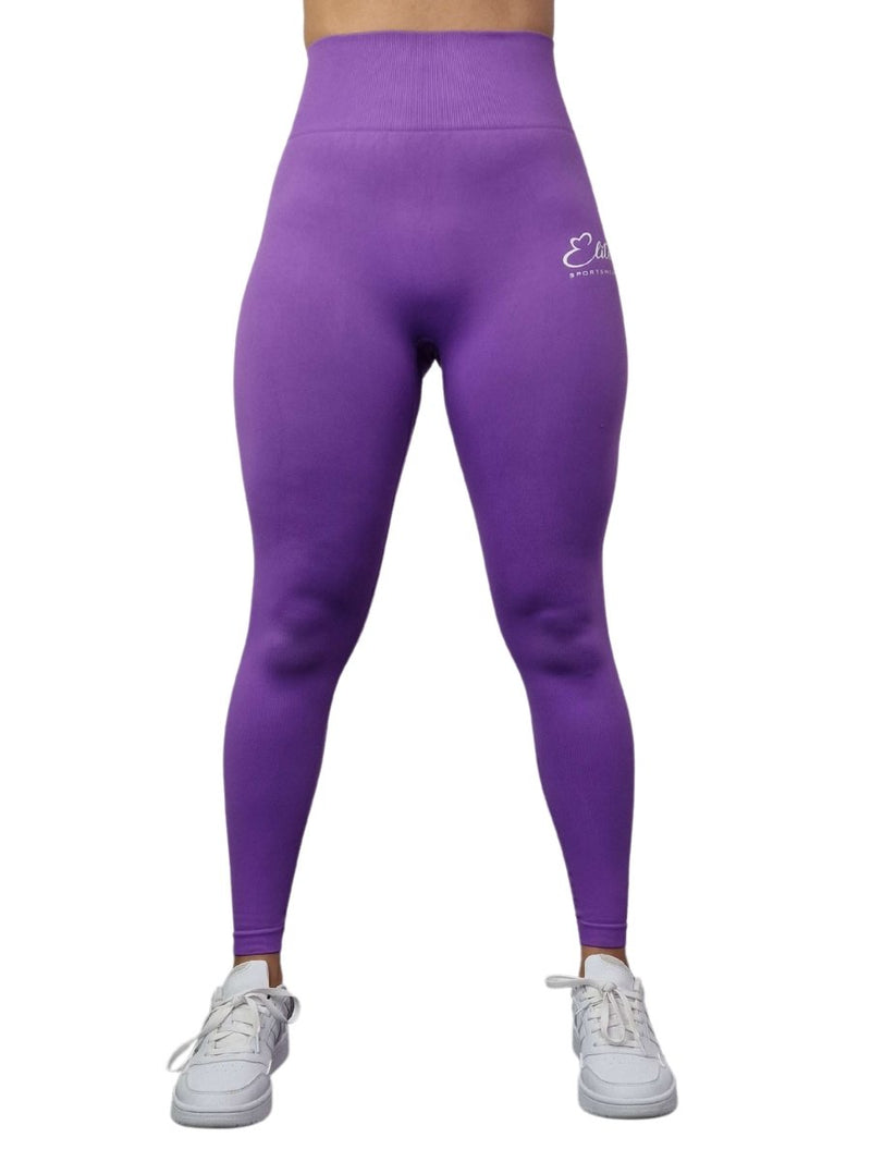 Vibe Scrunch Bum Leggings - Purple - Elite Wear