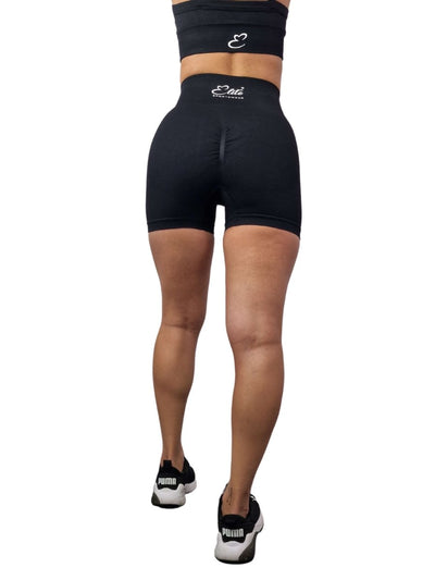 Vibe Scrunch Bum Shorts - Black - Elite Wear
