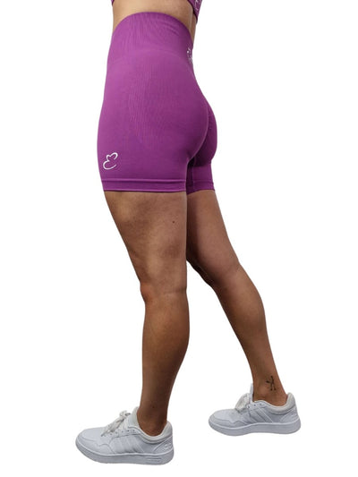 Vibe Scrunch Bum Shorts -Dark Purple - Elite Wear