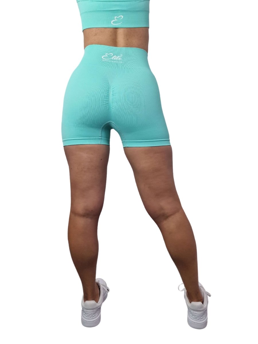 Vibe Scrunch Bum Shorts - Mint - Elite Wear