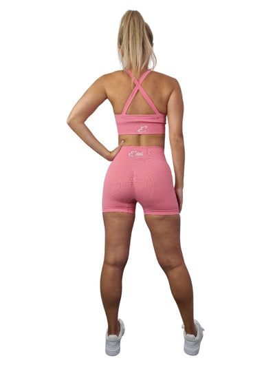 Vibe Scrunch Bum Shorts - Pink - Elite Wear