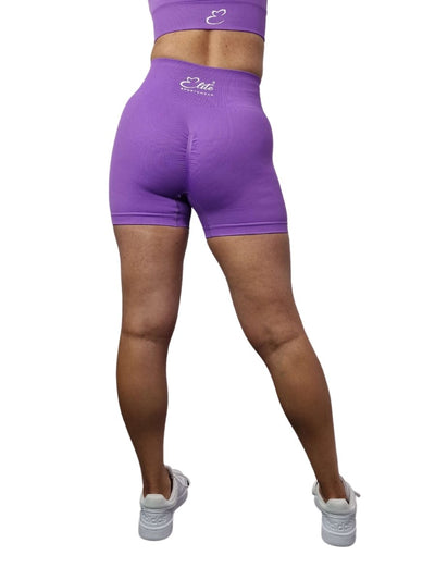 Vibe Scrunch Bum Shorts - Purple - Elite Wear